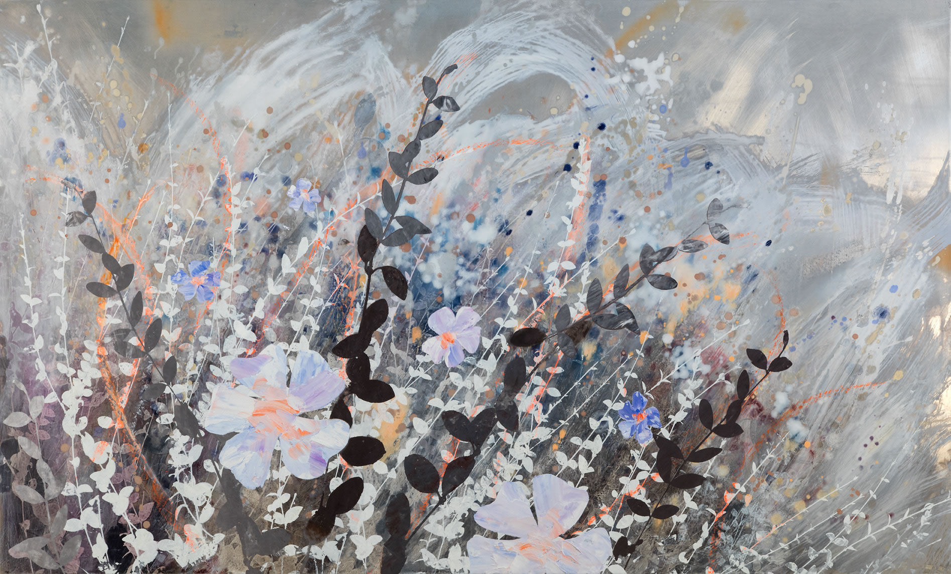 painting, Invasive Beauties 2 by Cara Enteles