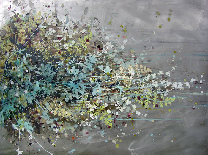 painting, Weeds and Vines by Cara Enteles