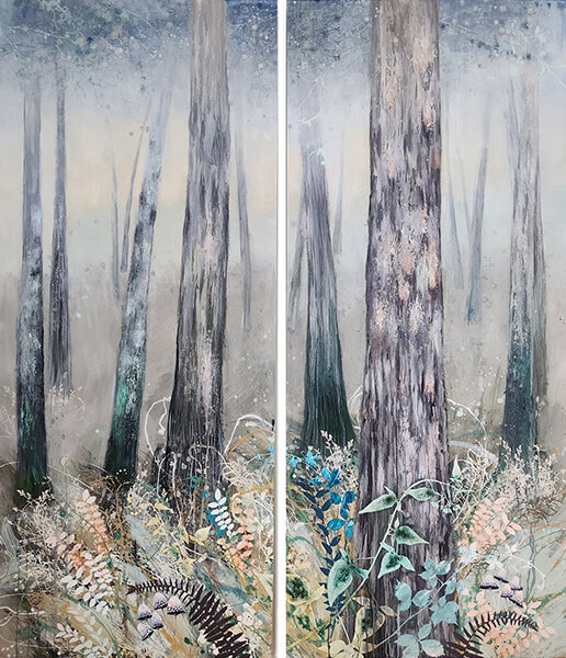 Deep in the Forest, painting by Cara Enteles