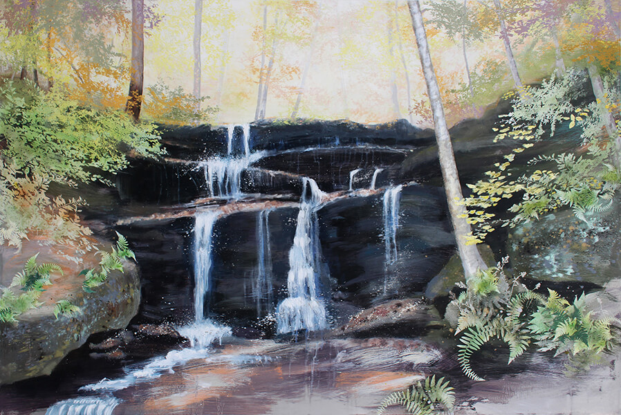 The Lure of the Woods, painting by Cara Enteles