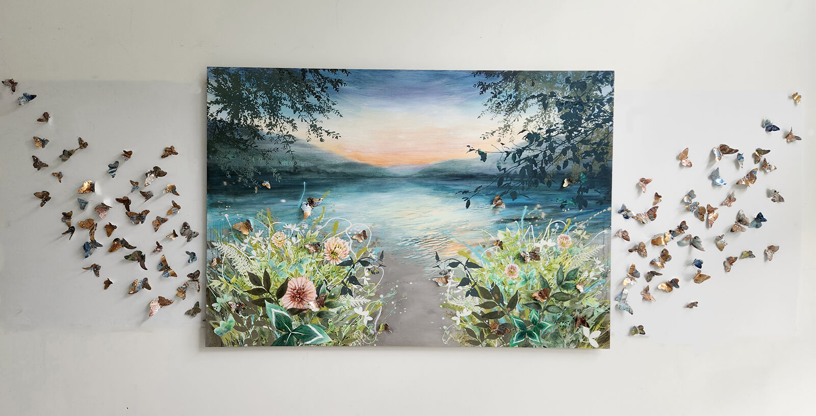 painting, Rufous and Milkweed by Cara Enteles